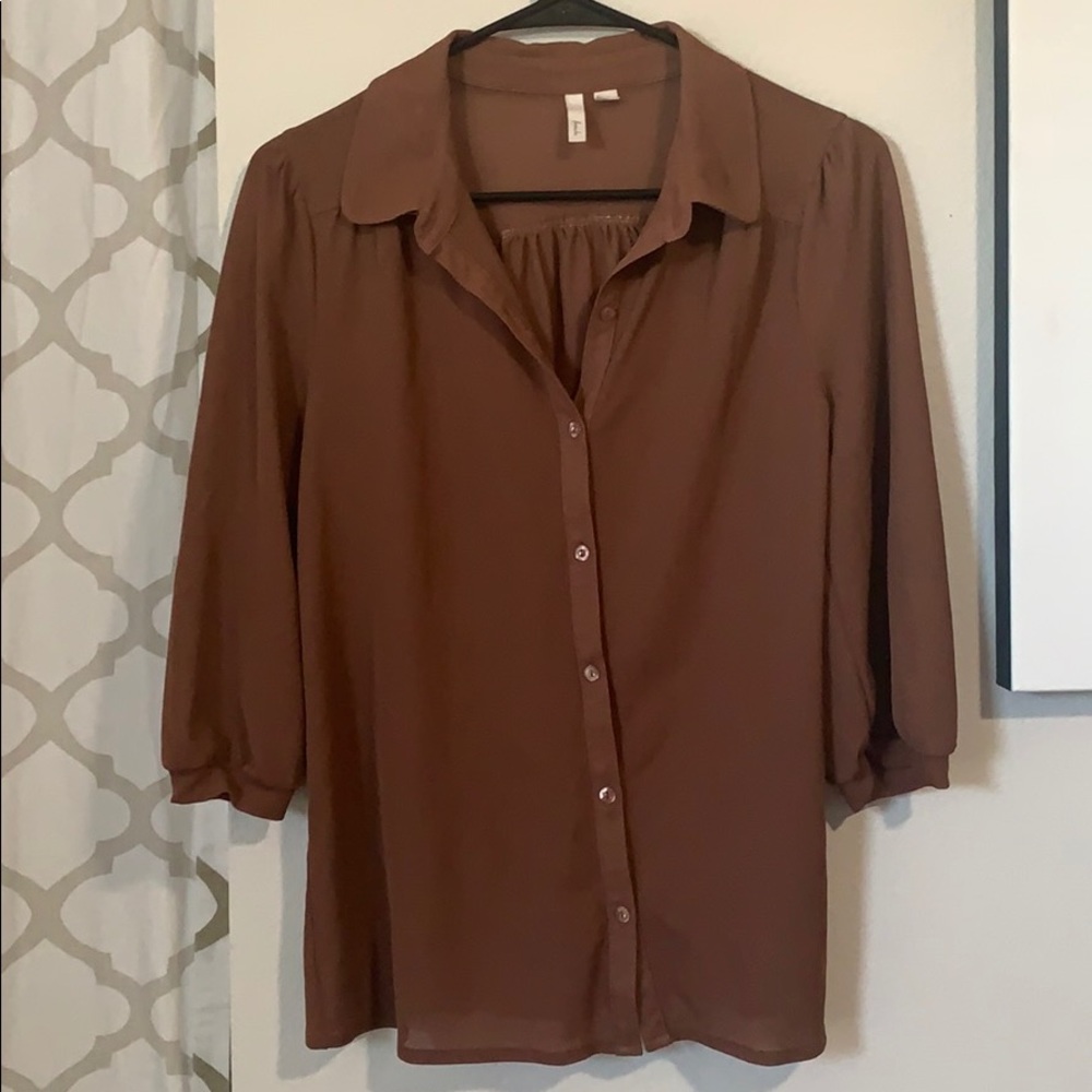 Fall longer button up top L fits like S/M